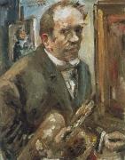 Lovis Corinth self portrait with palette painting